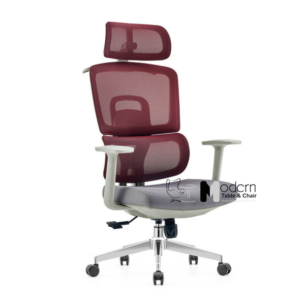 Ghế văn phòng lưng lưới cao có tựa đầu hiện đại CM4527-2M