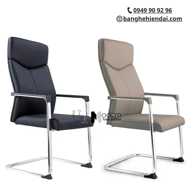 Ghế phòng họp chân quỳ nệm PU cao cấp CV4602-P