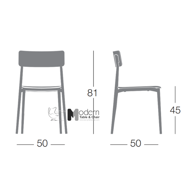 Ghế ăn nhựa tiêu chuẩn Italy CULT