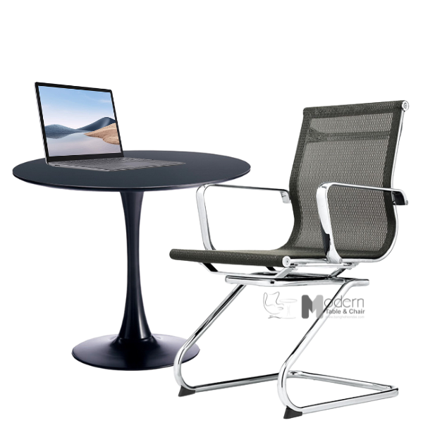 Ghế chân quỳ lưng lưới trung cho phòng họp CV4227-M