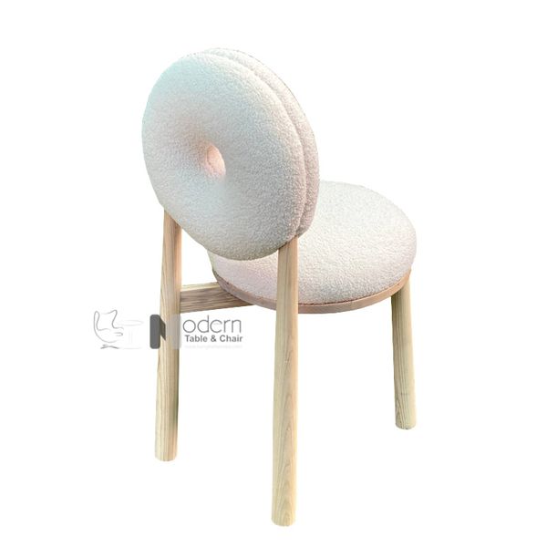 Bộ bàn cafe 4 ghế màu trắng TE1547-08E_DONUT-F