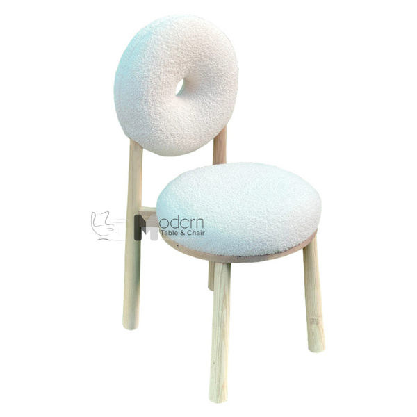 Bộ bàn cafe 4 ghế màu trắng TE1547-08E_DONUT-F