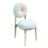 Ghế cafe lưng tròn vải lông cừu DONUT-F