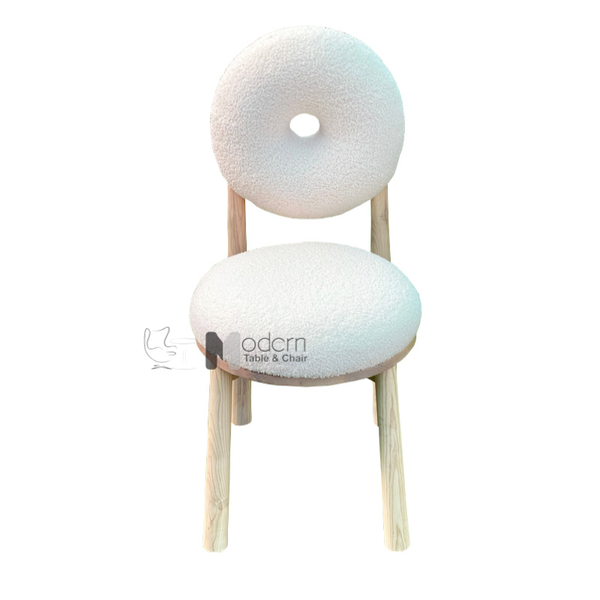 Ghế cafe lưng tròn vải lông cừu DONUT-F