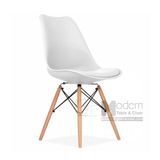 DSW-P11 | Ghế cafe fastfood thân nhựa có nệm, chân gỗ nhập khẩu