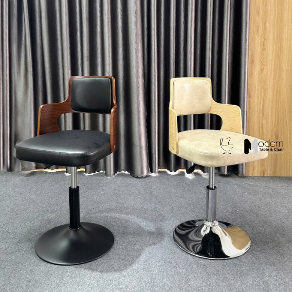 Ghế quầy tiếp khách lưng gỗ polywood CB2301-1P