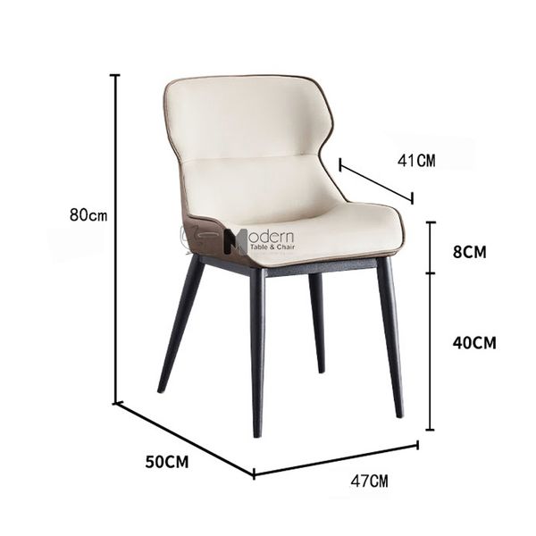 Ghế ăn có nệm bọc da dày ECO 11A-P