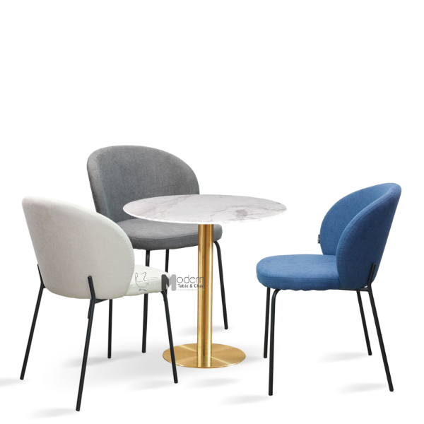 Ghế cafe tiếp khách nệm bọc vải bố ECO 16A-F