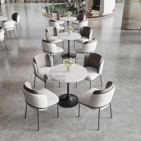 Ghế ăn cafe nhà hàng nệm vải ECO 19A-F