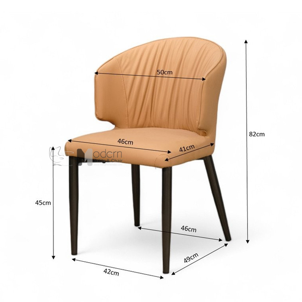 Ghế ăn nệm giả da chân sắt ECO 29A-P