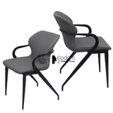 Ghế ăn bọc da nhập khẩu cao cấp có tay ECO 37A-P