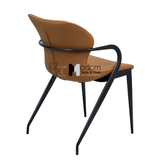 Ghế ăn bọc da nhập khẩu cao cấp có tay ECO 37A-P