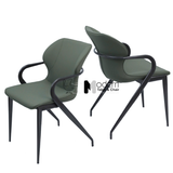 Ghế ăn bọc da nhập khẩu cao cấp có tay ECO 37A-P