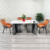 Bộ bàn ăn 4 ghế mặt đá 1m6 nhập khẩu TN1234-16E / ECO 44A-P