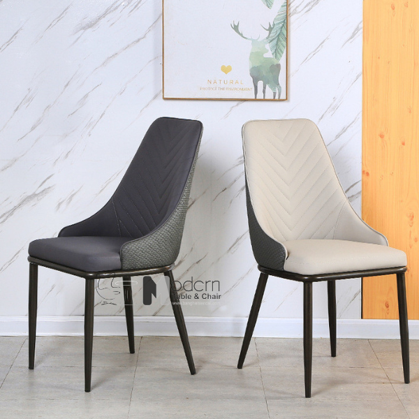 Ghế ăn cafe nệm da lưng cao ECO 15A-P