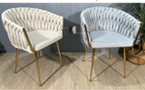 Ghế ăn nệm vải nhung sang trọng LARA 3B-F
