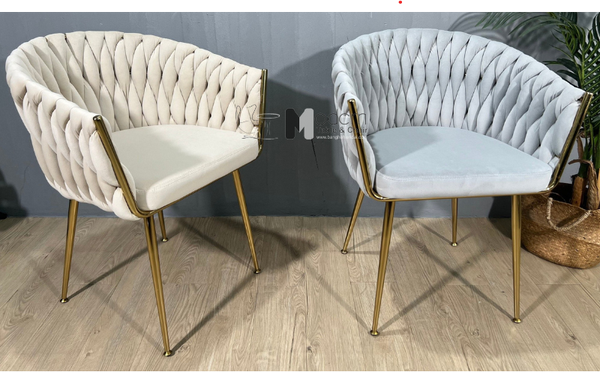 Ghế ăn nệm vải nhung sang trọng LARA 3B-F