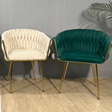 Ghế ăn nệm vải nhung sang trọng LARA 3B-F