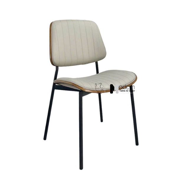 Ghế bàn ăn bọc nệm simili thân Polywood ECO 48A-P