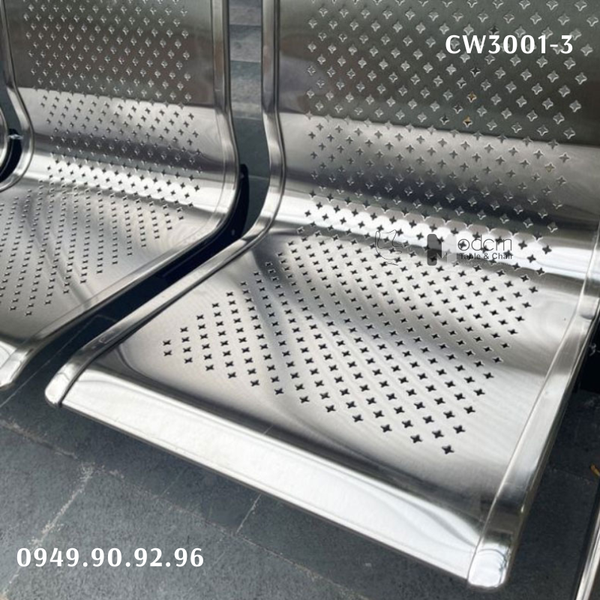 Ghế băng chờ inox 3 chỗ CW3001-3