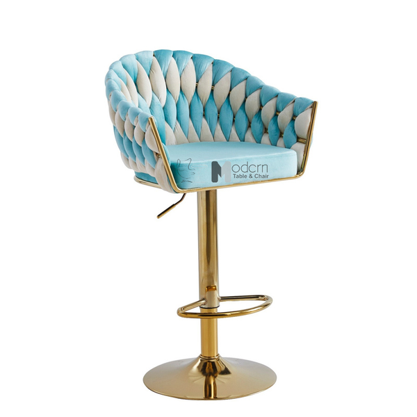 Ghế bar tư vấn spa chân mạ vàng tăng giảm CB2163B-F