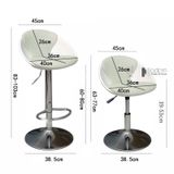 Ghế bar đảo bếp khung nhựa có nệm CB2298-P