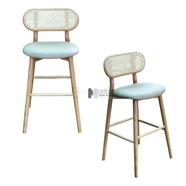 Ghế đảo bếp khung gỗ ash có nệm CB DECO-75P