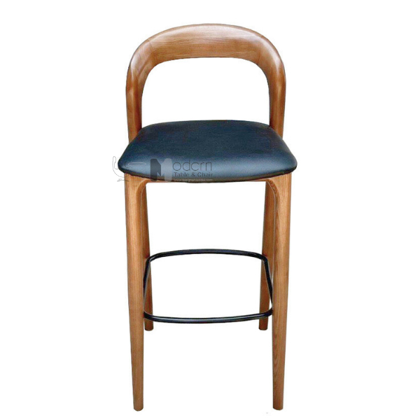 Ghế quầy bar lưng tựa gỗ tự nhiên CB NEVA-65W