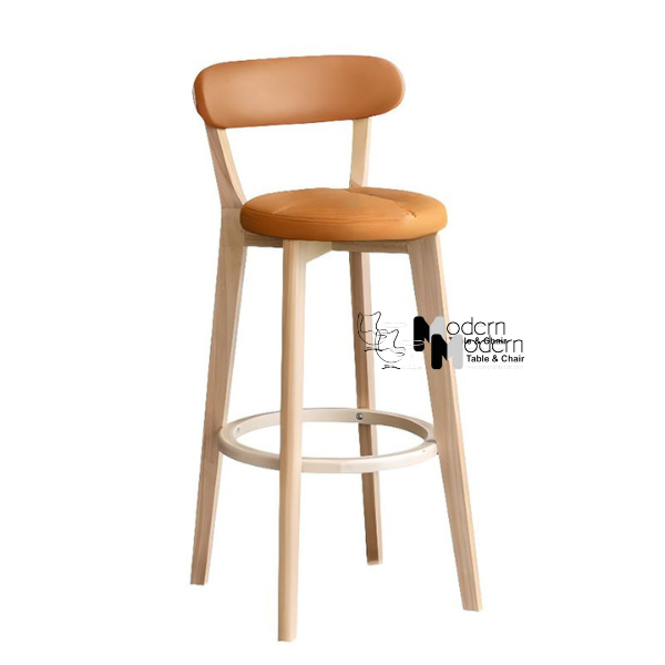 Ghế bar khung gỗ thân nệm có tựa lưng CB BEE-72W