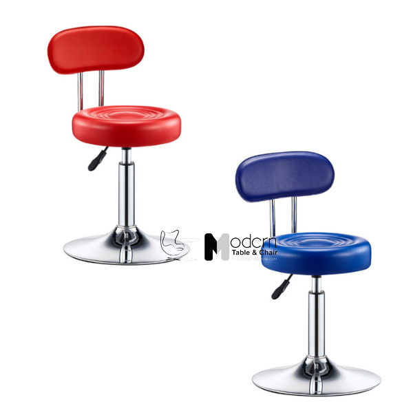 Ghế bar kỹ thuật viên nệm PVC có lưng tựa CB2256-1PS