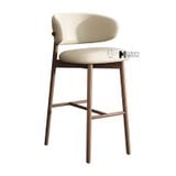 Ghế bar gỗ có lưng hiện đại CB LEO-75P