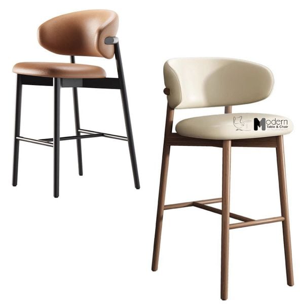 Ghế bar gỗ có lưng hiện đại CB LEO-75P