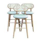 Ghế đảo bếp khung gỗ ash có nệm CB DECO-75P