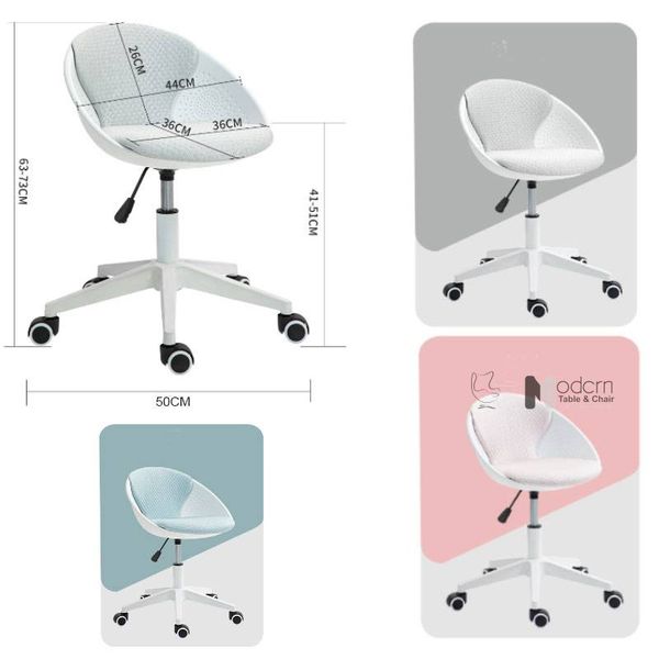 Ghế bar thấp thân nhựa PP có bánh xe CB2298-2P