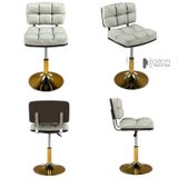 Ghế bar thấp thân xoay chân vàng có lưng tựa CB2296B-2P