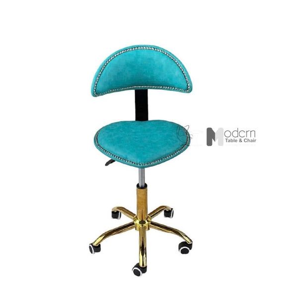 Ghế tư vấn có bánh xe chân mạ vàng cổ điển CB2299B-2P