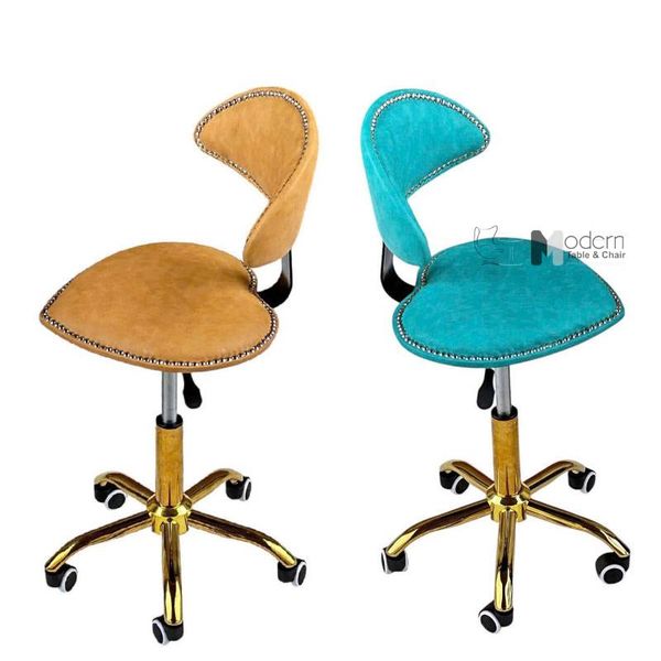 Ghế tư vấn có bánh xe chân mạ vàng cổ điển CB2299B-2P