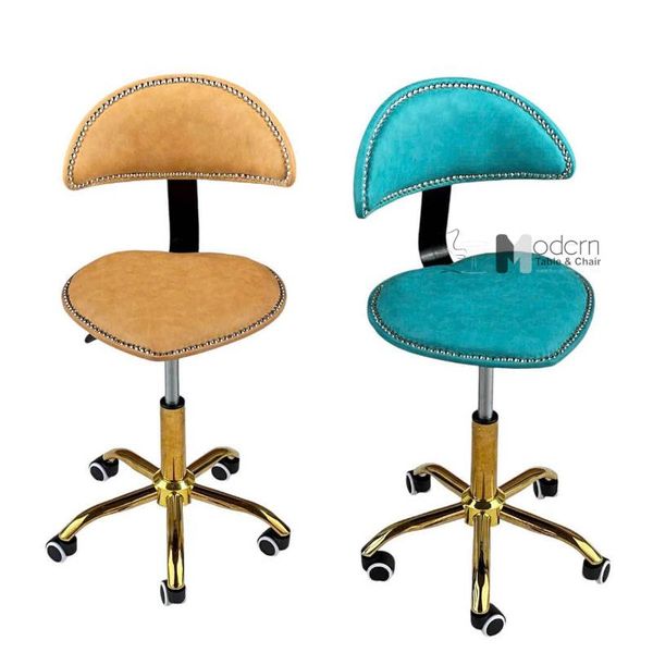 Ghế tư vấn có bánh xe chân mạ vàng cổ điển CB2299B-2P