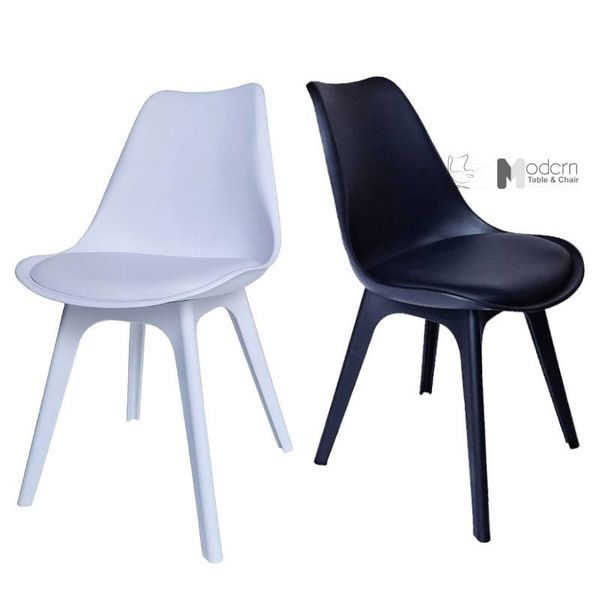 Ghế cafe fastfood thân nhựa có nệm DSW-P2