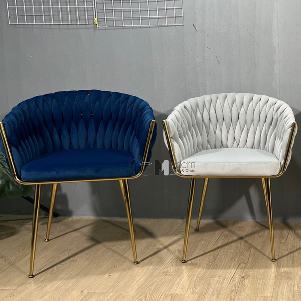 Ghế ăn nệm vải nhung sang trọng LARA 3B-F