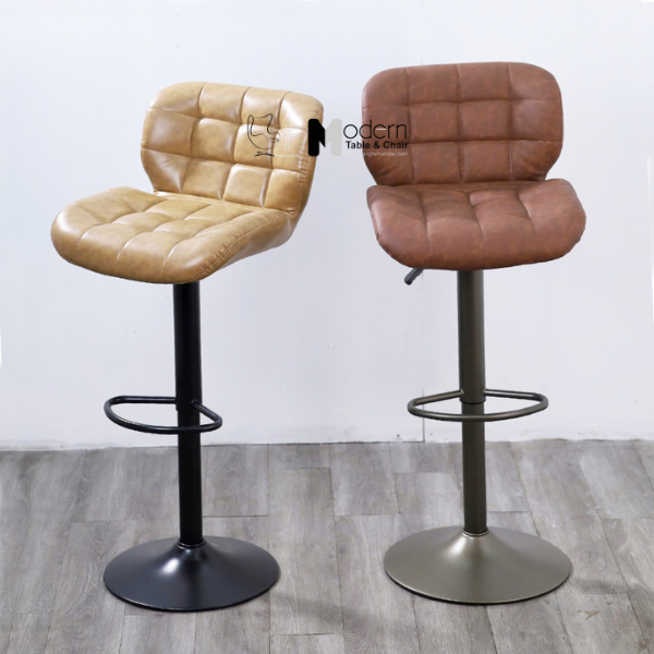 Ghế đảo bếp xoay chân đen tăng giảm CB2303A-P