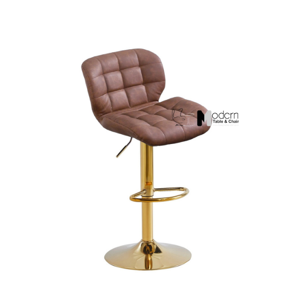 Ghế đảo bếp chân tăng giảm mạ chrome/ mạ vàng/ sơn đen/ xám nâu CB2303-P