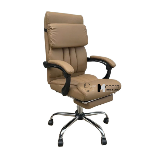 Ghế văn phòng bọc nệm ngả lưng có gác chân CR4119-P