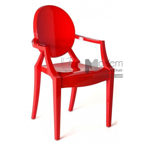 Ghế ăn trong suốt có tay tựa Ghost Arm