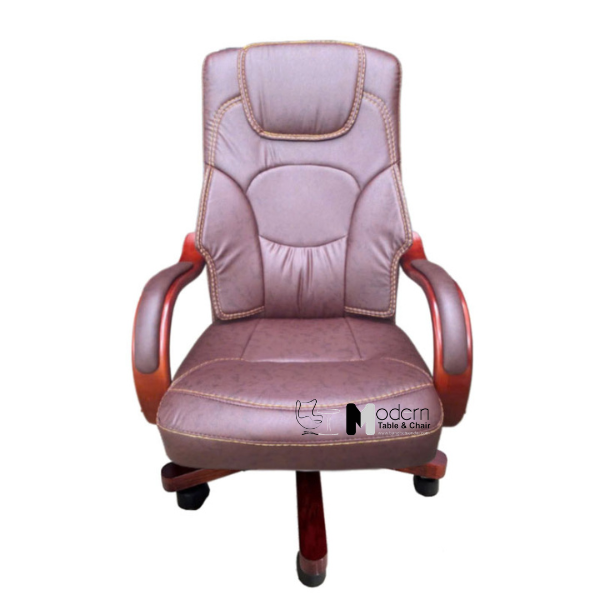 Ghế giám đốc chân gỗ nhỏ gọn giá rẻ CM4603-P