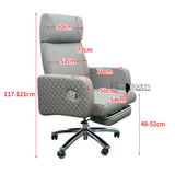 Ghế giám đốc giả da xoay nâng hạ gác chân ngả lưng CR4120-P