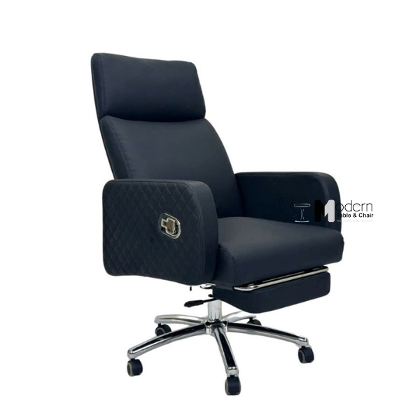Ghế giám đốc giả da xoay nâng hạ gác chân ngả lưng CR4120-P