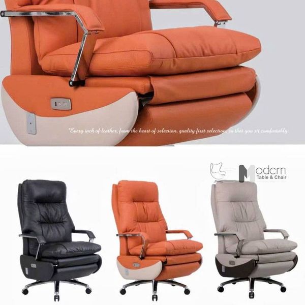 Ghế giám đốc nệm bọc da thật cao cấp CR4116-L