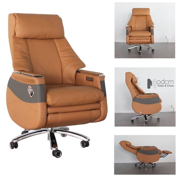 Ghế giám đốc xoay da thật nhập khẩu CR4113-L