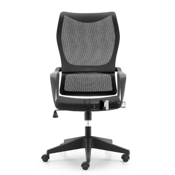 Ghế làm việc lưng lưới nệm đen có ngả lưng CM4546-M